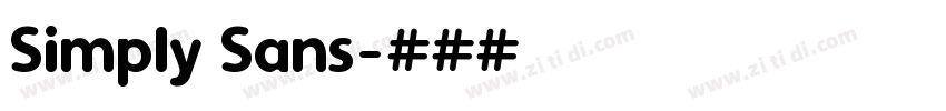 Simply Sans字体转换